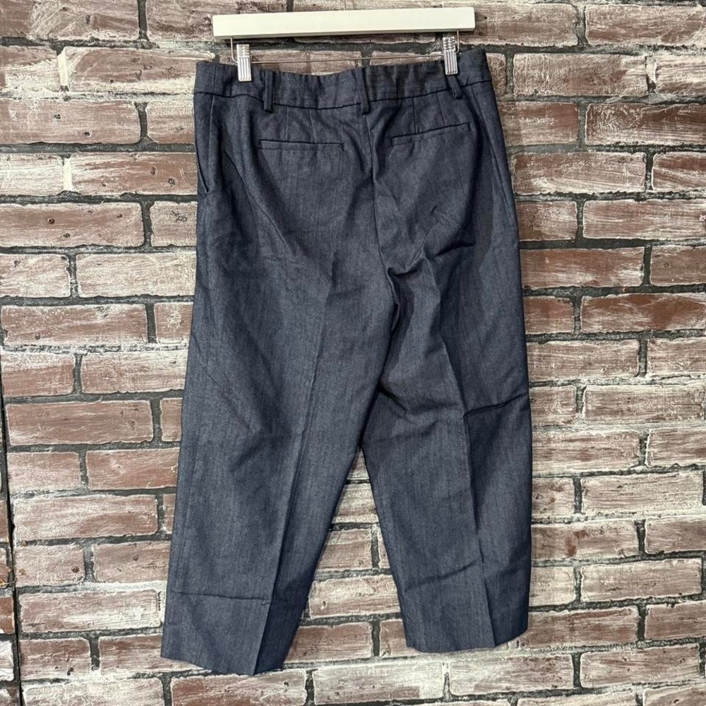 Talbots Pants Women 8P navy Cropped Career Office Business Casual - Picture 2 of 5